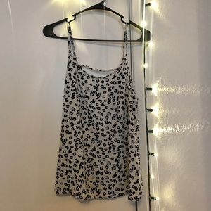 Painted Threads Leopard Print Silky Tank Size S